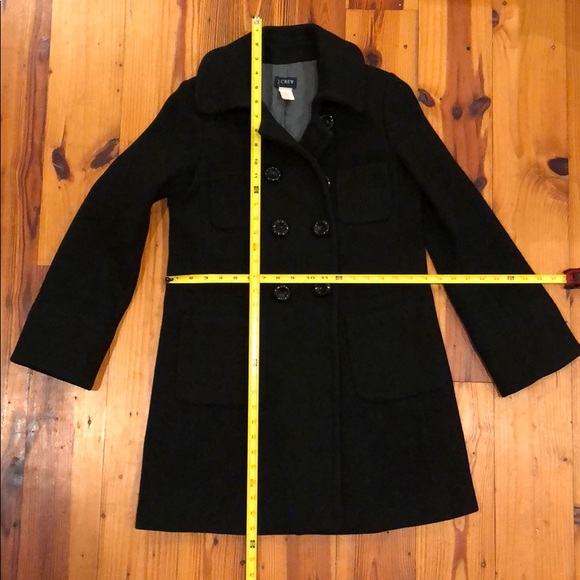 J. Crew Women’s pea coat - black - size 4 - Picture 4 of 8